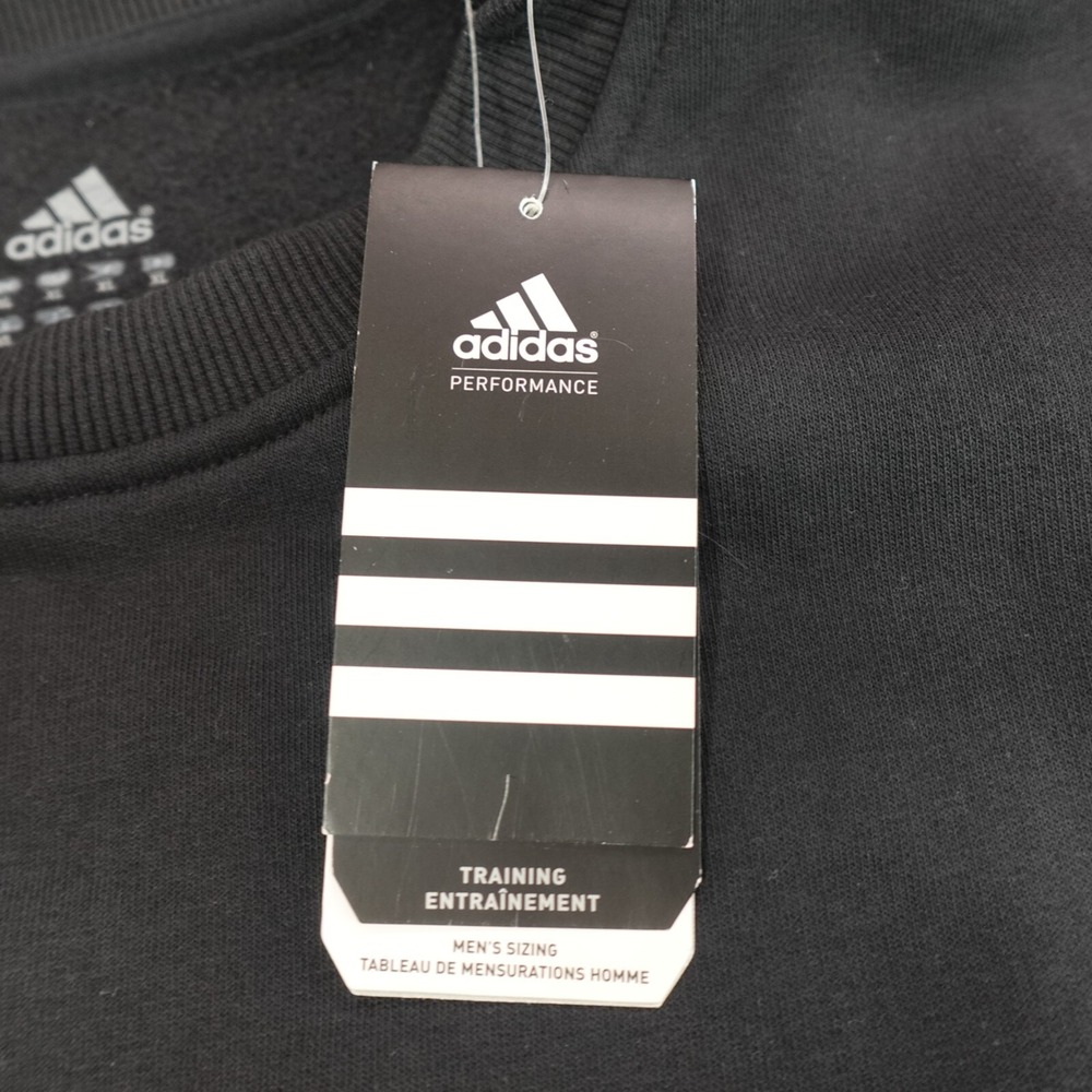 NWT Adidas Sweatshirt Mens‎ XL Black Pullover Maranatha Center Graphic Logo Crew - Picture 7 of 13